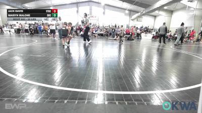 55 lbs Consolation - Jack Davis, Verdigris Youth Wrestling vs Maisyn Malone, Bartlesville Wrestling Club