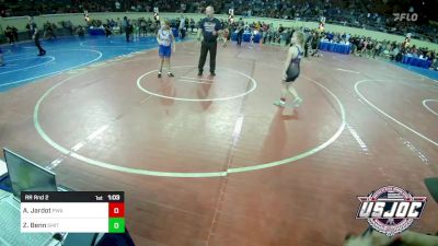 100 lbs Rr Rnd 2 - Aubrey Jardot, Perry Wrestling Academy vs Zoey Benn, Smith Wrestling Academy