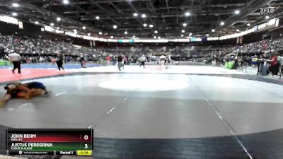 113 lbs Cons. Round 5 - Justus Peregrina, Coeur D Alene vs John Behm, Shelley