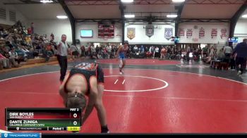 145 lbs Round 5 - Dirk Boyles, Van Buren County vs Dante Zuniga, Columbus Community/WMU