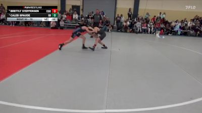 70 lbs Cons. Round 2 - Caleb Spaude, Rogers Wrestling vs Brettly Steffensen, Flat Earth Wrestling Club