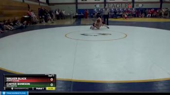 120 lbs Cons. Round 3 - Walker Black, North Eugene vs Carter Bankson, Willamette