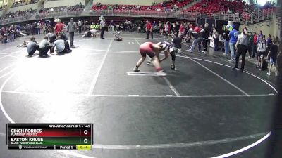 140 lbs Semifinal - Cinch Forbes, Plainview Pirates vs Easton Kruse, Blair Wrestling Club