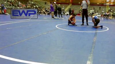 90 lbs Rr Rnd 3 - Tritt Stearns, Panther Youth Wrestling-CPR vs Graeme Harris, Mighty Bluebirds Wrestling