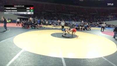 6A Boys 120 lbs Cons. Round 2 - Blake Harris, South Medford Boys vs Trent Rauch, McMinnville Boys