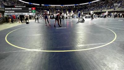 140 lbs Consy 2 - Shawn Verdecchio, Chichester vs Sam Caton, Slippery Rock