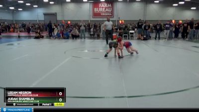 70 lbs Cons. Round 4 - Judah Shamblin, Williamsburg Wrestling Club vs Leeam Negron, Martinsville Wrestling Club