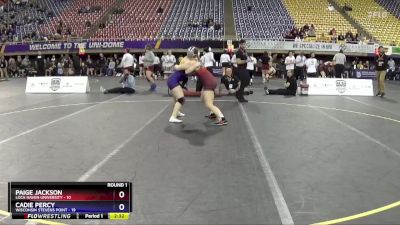 145 lbs Round 1 (3 Team) - Paige Jackson, Lock Haven University vs Cadie Percy, Wisconsin Stevens Point