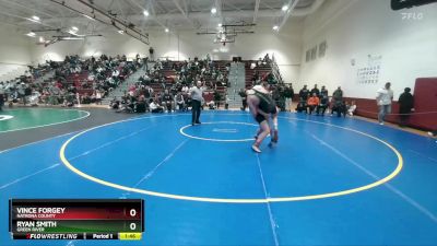 157 lbs Cons. Round 3 - Vince Forgey, Natrona County vs Ryan Smith, Green River