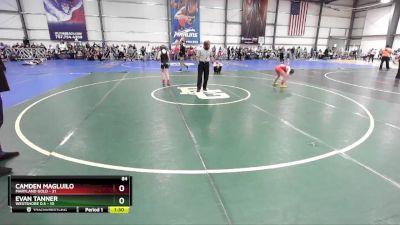 84 lbs Rd# 1 9:00am Friday - Evan Tanner, Westshore D.S vs Camden Magluilo, Maryland GOLD