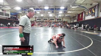 157 lbs Cons. Round 2 - Ayden Marshall, Modesto College vs Leo Rubino-lobue, Skyline College