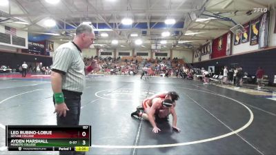 157 lbs Cons. Round 2 - Ayden Marshall, Modesto College vs Leo Rubino-lobue, Skyline College