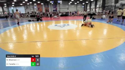 160 lbs Rr Rnd 2 - Brayden Shannon, Grit Mat Club Blue vs Dominic Fanella, Micky's Maniacs Blue