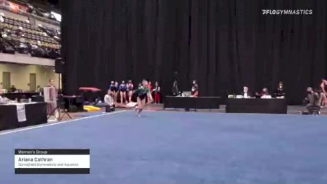 Ariana Cothran - Women's Group, Springfield Gymnastics and Aquatics Center - 2021 Women's Xcel Region 4 Championships