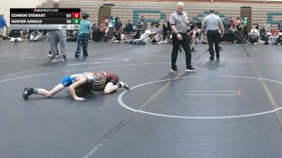 56 lbs Round 4 (8 Team) - Connor Stewart, The Outsiders vs Hunter Arnold, Team Blue Hen