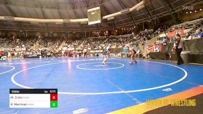 105 lbs Round Of 32 - Michael `MJ` Crain, Seymour Youth Wrestling Club vs Raiden Martinez, Hawkeye WC