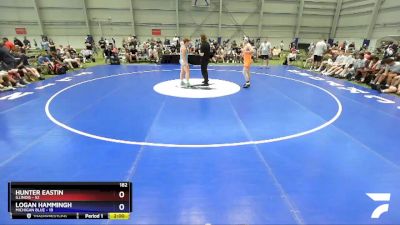 182 lbs Placement Matches (16 Team) - Hunter Eastin, Illinois vs Logan Hammingh, Michigan Blue