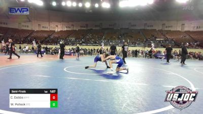 106 lbs Semifinal - Colton Dobbs, Standfast vs Westin Pollock, Owasso Takedown Club