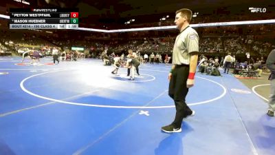 190 Class 4 lbs Quarterfinal - Peyton Westpfahl, Liberty vs Mason Huebner, Liberty (Wentzville)