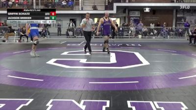 197 lbs Round 1 (4 Team) - Jackson Brinker, Cornell College vs Griffin Schultz, Luther