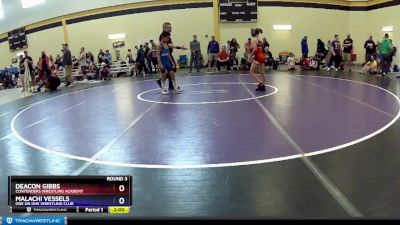 78 lbs Round 3 - Deacon Gibbs, Contenders Wrestling Academy vs Malachi Vessels, One On One Wrestling Club