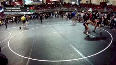 117 lbs Cons. Round 2 - Logan Freiberger, Bridgeport Wrestling Club vs Justin Slusarski, CWO