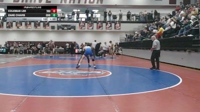 150 lbs Quarters & 1st Wb (16 Team) - Zane Chavis, Commerce Hs vs Coleman Lee, Trion