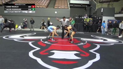 115 lbs Consi Of 4 - Louie Trujillo, Central vs Jacob Rodriguez, Clovis North