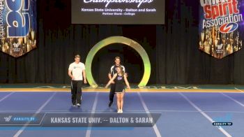 Kansas State Univ. -- Dalton & Sarah [2017 Partner Stunt - College Finals] USA Collegiate Championships