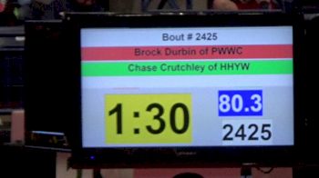 80 lbs Final - Brock Durbin, PWWC vs Chase Crutchley, HHYW