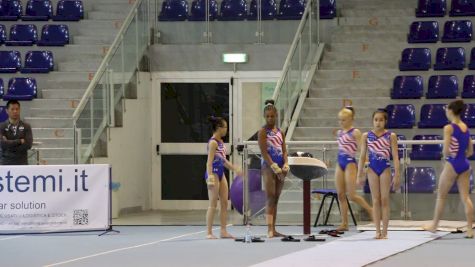 Victoria Nguyen Yurchenko Double Full - Training Day 1, 2017 Jesolo Trophy
