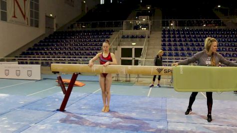 No Wobble Beam Set From Maile O'Keefe - Training Day 1, 2017 Jesolo Trophy