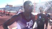 A&M's Lindon Victor after breaking Trey Hardee's NCAA decathlon record