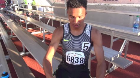Donavan Brazier after 1:46 opener knows he's faster than his time at Texas Relays