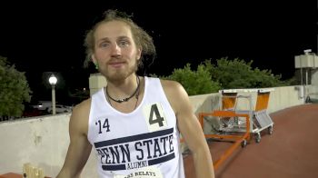 MileSplit's Billy Cvecko after rabbiting the men's 800 to a Texas Relays record
