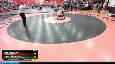 126 lbs Champ. Round 2 - Christian Chavez, Carol Stream (GLENBARD NORTH) vs Nathan Craft, YORKVILLE (HS)