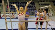 2 Claps For Riley McCusker From Valeri Liukin After Hit Bar Routine- Training Day 3, 2017 Jesolo Trophy