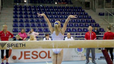 Riley McCusker Beam Routine - Training Day 3, 2017 Jesolo Trophy