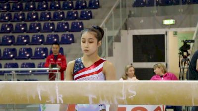 Victoria Nguyen Beam Routine - Training Day 3, 2017 Jesolo Trophy