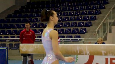Alyona Shchennikova Beam Routine - Training Day 3, 2017 Jesolo Trophy