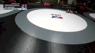 115 lbs Semis - Sophia Marie Gonzales, SilvaBack Training Center vs Aya Yoshitake, Titan Mercury Wrestling Club (TMWC)