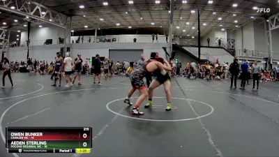 215 lbs Round 7 (8 Team) - Aeden Sterling, Pocono Regional WC vs Owen Bunker, Cavalier WC