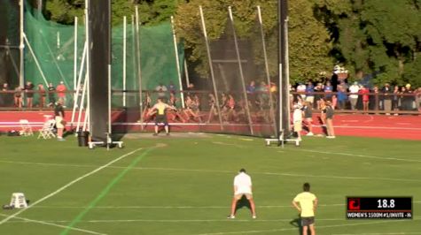 Women's 1500m, Heat 1 - Annemarie Schwanz NCAA lead 4:13