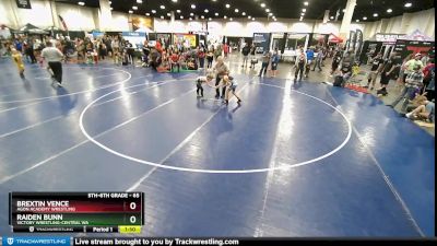 65 lbs Quarterfinal - Brextin Vence, Agon Academy Wrestling vs Raiden Bunn, Victory Wrestling-Central WA