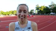 Millie Paladino after 4:14 PR, runner-up in 1500 invite