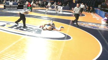 3A 126 lbs Quarterfinal - Aidan McClure, Aurora (Marmion Academy) vs Chazz Robinson, Flossmoor (Homewood-F.)