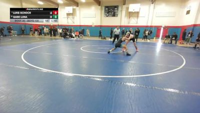 Boys 120 lbs Champ. Round 1 - Gabe Luna, Evergreen Valley Boys vs Luke Schoch, Los Gatos Boys