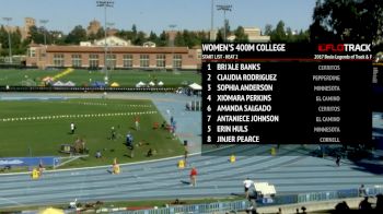 Women's 400m, Heat 2 - College