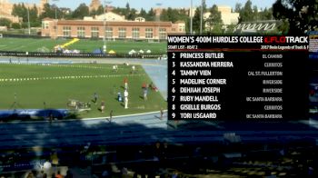 Women's 400m Hurdles, Heat 2 - College