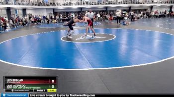 Silver 125 lbs Cons. Round 4 - Luis Acevedo, North Iowa Area Community College vs Leo Edblad, St. Cloud State